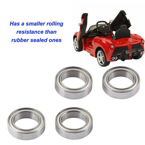 Beefed Up High Performance Stainless Steel RC Ball Bearing Kit For 3S One Tenth Scale RC Cars And Crawlers Precision Replacement For Smooth Acceleration Low Friction Durable Build Easy Install, 4 stainless steel bearings for 1/10 RC car
