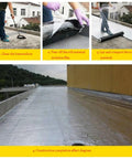 Steps for using Heavy Duty Torch On Asphalt Roof Sealant Roll on a roof, including base cleaning, film removal, and material laying.