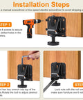 Installation steps for Heavy Duty Leveling Feet And Adjustable Furniture Legs with hex key, showing tools and furniture setup.