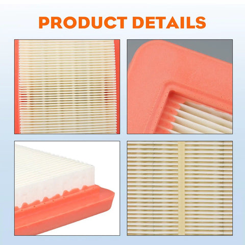 Detailed view of replacement air filter for Honda GCV engines, highlighting filter edges and pleats for Beefy 3 Pack Air Filter Replacement.