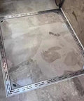 Heavy Duty 304 Stainless Steel Trench Drainage System Kit For Courtyards Outdoor Pathways Lawn And Driveways hidden in patio corner