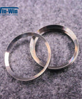 Two silver BHDT pump intensifier back rings for waterjet cutting, stainless steel CP022012/780 (Win-Win)
