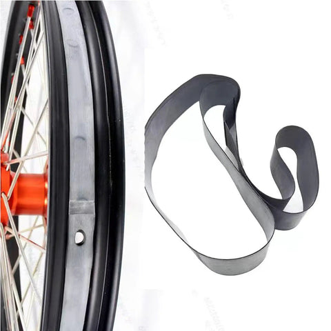18 Inch Motorcycle Rim Strips 1.25 Inch Wide Rim Bands For Tire And Wheel Protect Inner Tube From Spoke Nipples Punctures With Heavy Duty Rubber Material
