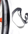 Heavy Duty Rubber Motorcycle Rim Strip 17 Inch By 1 Inch Protects Inner Tube From Spoke Nipples Durable Tire Rim Band image