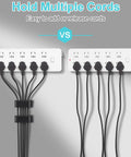 Large Cable Management Clips For Under Desk Cable Organization No Mess Wire Clips For neat power cord arrangement comparison