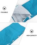 No Fuss Heavy Duty Folding Clothes Storage Bin With Sturdy Handles And Smart Compartments For Bed Sheets Blankets And Closets, foldable and high-capacity design.