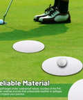 6 Piece Golf Putting Target Circles Set For Indoor And Outdoor Practice Waterproof PVC Leather Hole Cup on course