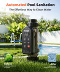 Salt Chlorine Generator for 25000 Gallon Pools With WiFi App Control Saltwater Chlorinator System Titanium Cell.