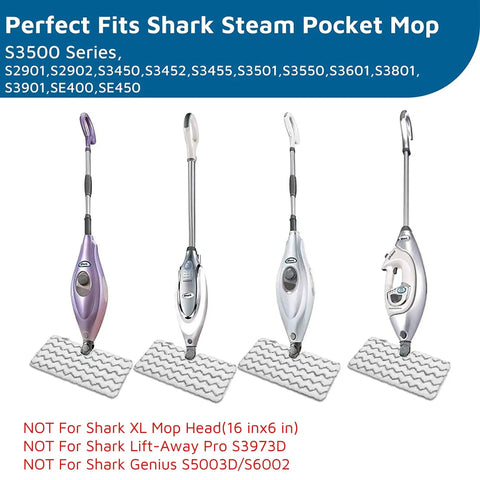 Heavy Duty Steam Mop Replacement Pad For Pocket Steam Mop Models S3501 S3601 S3901 S2901 S2902 S3550 And More Easy Hook And Loop