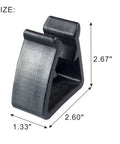 Outdoor Furniture Clips Fasteners For Sectional Modular Rattan Wicker Chairs 4 Pieces Black Rust Free ABS All Weather Patio Sofa Connector Clips