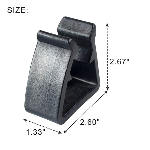 Outdoor Furniture Clips Fasteners For Sectional Modular Rattan Wicker Chairs 4 Pieces Black Rust Free ABS All Weather Patio Sofa Connector Clips
