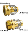 Premium One Half Inch Aluminum Hose Repair Connector Kit With Stainless Steel Clamp For Quick Leak Free Connection