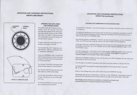 Instruction manual for Pro Grade Locksmith Change Key For 3 Wheel Safe Locks Replacement Silver Key For 3 Wheel Combination Safes End To End Measurement Durable Pick Style Tool For Quick Easy Combination Code Change showing combination lock and operation instructions.