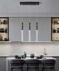 Sleek Black Mini Pendant Lights Set Of Three Dimmable LED Crystal Bubble Pendants For Kitchen Island Hallway Bedroom And Entryway