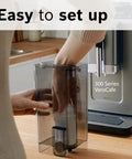 Bosch Mavea water filter cartridge being installed in VeroCafe 300 Series espresso machine