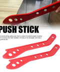 Ergonomic Table Saw Push Sticks 2 Pack Red Plastic Safety Push Sticks for Pushing Stock Through Table Saws Router Tables and Jointers