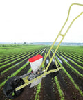 One Wheel Hand Push Garden Seeder For Easy Manual Planting Of Vegetables And Flowers, Adjustable Row Spacing and Depth