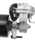 Heavy Duty Vacuum Pump Replacement For Ford Econoline Super Duty 1996 1999, silver and black steel build with fittings.