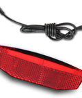 LED Bike Tail Light For Electric Bikes 6V 60V Waterproof Rear Light with cable, 180-degree wide beam for night riding safety.