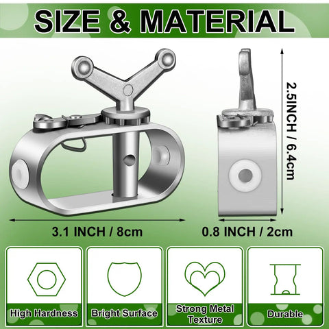 12 Pack Aluminum Electric Fence Wire Strainers And Tensioners, heavy duty, corrosion resistant, size 3.1x0.8 inches