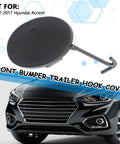 Hyundai Accent Front Tow Hook Cover Cap Replacement Part 865171R000 OEM Fit Black Easy Install Direct Replacement