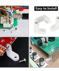 50 Pieces PCB Board Mounting Feet With Screws Kit Plastic PCB Spacers Standoffs for precise vibration-free installations