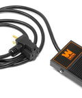 120V 15 Amp Momentary Foot Pedal Switch For Woodworking Hands Free On Off Power Pedal Easy Install With Textured Slip Resistant Surface