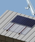 Durable Aluminum Roof Mount L Foot Brackets For Sloped Tin Roofs, Adjustable Rail Positioning, No Fuss Easy Install Solar Panel