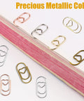 80 Pcs Heart Shaped Paper Clips Metal Journaling Clamps Colorful Cute Clips For Women Creative Organization And Note Sorting Decor For Papers And Planners