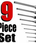Roll Pin Punch Set 9 Piece For Gunsmithing Tool Kit Building And Watch Repair With Firing Pin Removal Durable Chrome Vanadium Steel