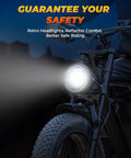 Beast 1500W Electric Fat Tire Bike For Adults With 33 MPH Top Speed 40 To 75 Mile Range 48V 15.6Ah Removable Battery, front headlight and 20-inch tire