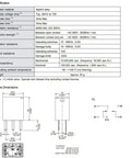 Specification sheet for 12VDC 35A SPDT Automotive Relay with 5 Pins for General Power Use ISO 280 Footprint Tough Low Cost