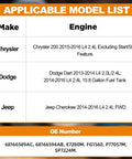 Applicable model list for Direct Fit Electric Fuel Pump Assembly For Chrysler 200 2015 2016, Jeep Cherokee 2014 2016, Dodge Dart 2013 2016 With L4 2.0L And 2.4L Engines Replaces E7280M SP7224M FG1560 OE 68166589AC 68166594AB