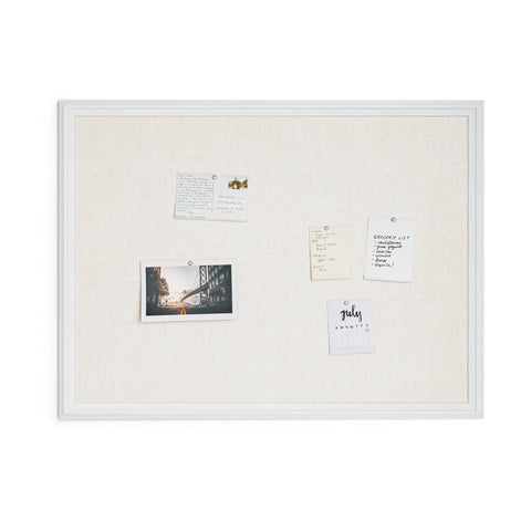 40 By 30 Inch Bulletin Board With White Wood Frame For Office Classroom And Home Use, Industrial Grade Pinning Surface, wall mounted