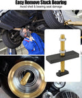 Heavy Duty Bearing Puller Seal Kit For Toyota 8 Inch Clamshell Front CV Axle with disassembly tool in use