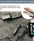 Solid AC To DC Converter 100 To 240V To 12V Car Cigarette Lighter Socket Adapter With Silent Cooling for inflator connected to device.