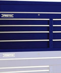 50-Inch 8-Drawer Tool Chest in Blue Metal Build, Heavy-Duty Shop Rig Featuring Multiple Drawers for Smooth Garage Storage Organization and Job-Site Toughness You Can Trust.