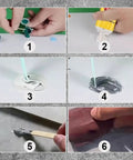 Fast Dry Tile Repair Glue Kit for cracks chips and gaps on ceramic porcelain floor and wall tile surfaces in use