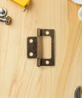 Heavy Duty Iron Hinge Set For Cabinets And Interior Wood Doors With Quiet Operation Vintage Style Perfect For Kitchen Cabinets RVs Campers And Trailer Furniture Hardware, close-up