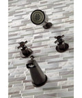 Concord Tub And Shower Faucet In Polished Chrome, Wall Mount Design, Built Tough Brass And Zinc Alloy Build, Washerless Cartridge