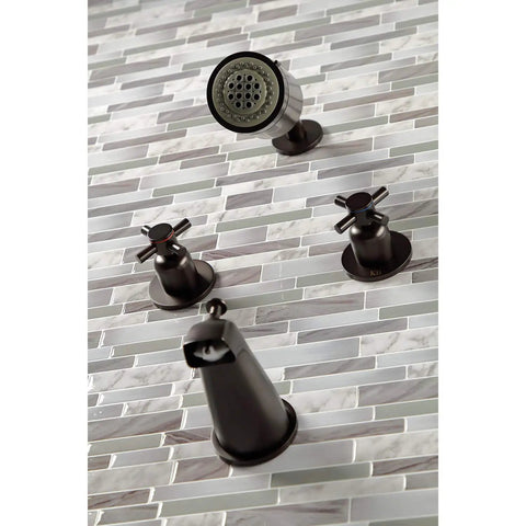 Concord Tub And Shower Faucet In Polished Chrome, Wall Mount Design, Built Tough Brass And Zinc Alloy Build, Washerless Cartridge