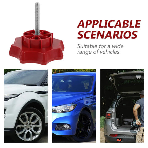 Spare Tire Mounting Bolt Kit For Volkswagen And Other Vehicles, Secure Hold Down Nut, Replacement Bolt For Tire Carrier Mounting Tray shown