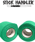 Slick Drum Stick Grip Tape Non Slip Wrap Dark Green Two Pack Soft Cotton Gauze Percussion Accessory in rolls.