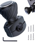 Universal Steering Wheel Spinner Knob Ball Knob For Cars Trucks Mowers Forklifts Tractors Boats EZ Install With Split Base And Rubber Spacer