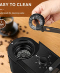KIRAINAFLY Electric Burr Coffee Grinder with Adjustable Settings For Drip And Espresso Maker Including French Press, easy to clean design with included brush.