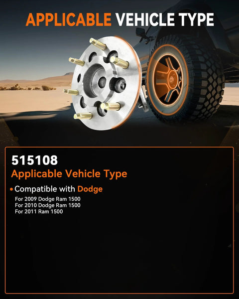 Chevy Casa榸ado磨 Village想uring伍匀匠 찹이擂anner빢욈 wheel hub assembly compatible with Dodge Ram 515108
