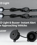 Radar Monitoring Detection Kit For Your Ride Blind Spot System With Ultrasonic Sensors LED lights and buzzer components