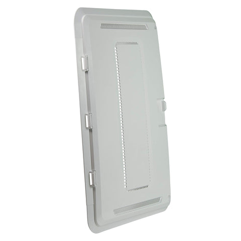 20 Inch Media Enclosure Kit With Hinged Trim Cover White Plastic Media Cabinet For Media Box 5 Pack ABS Construction
