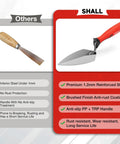 Comparison of inferior trowel vs Three Piece Masonry Tools Set Featuring Seven Inch Gauging Trowel, highlighting materials and durability.