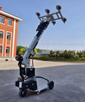 Heavy Duty Electric Glass Vacuum Lifter Robot For No Sweat Glass Swap And Plug And Play Precision On Curtain Wall Install Jobs Requiring Quick Clamp Industrial Sheet Mounting Gear on construction site